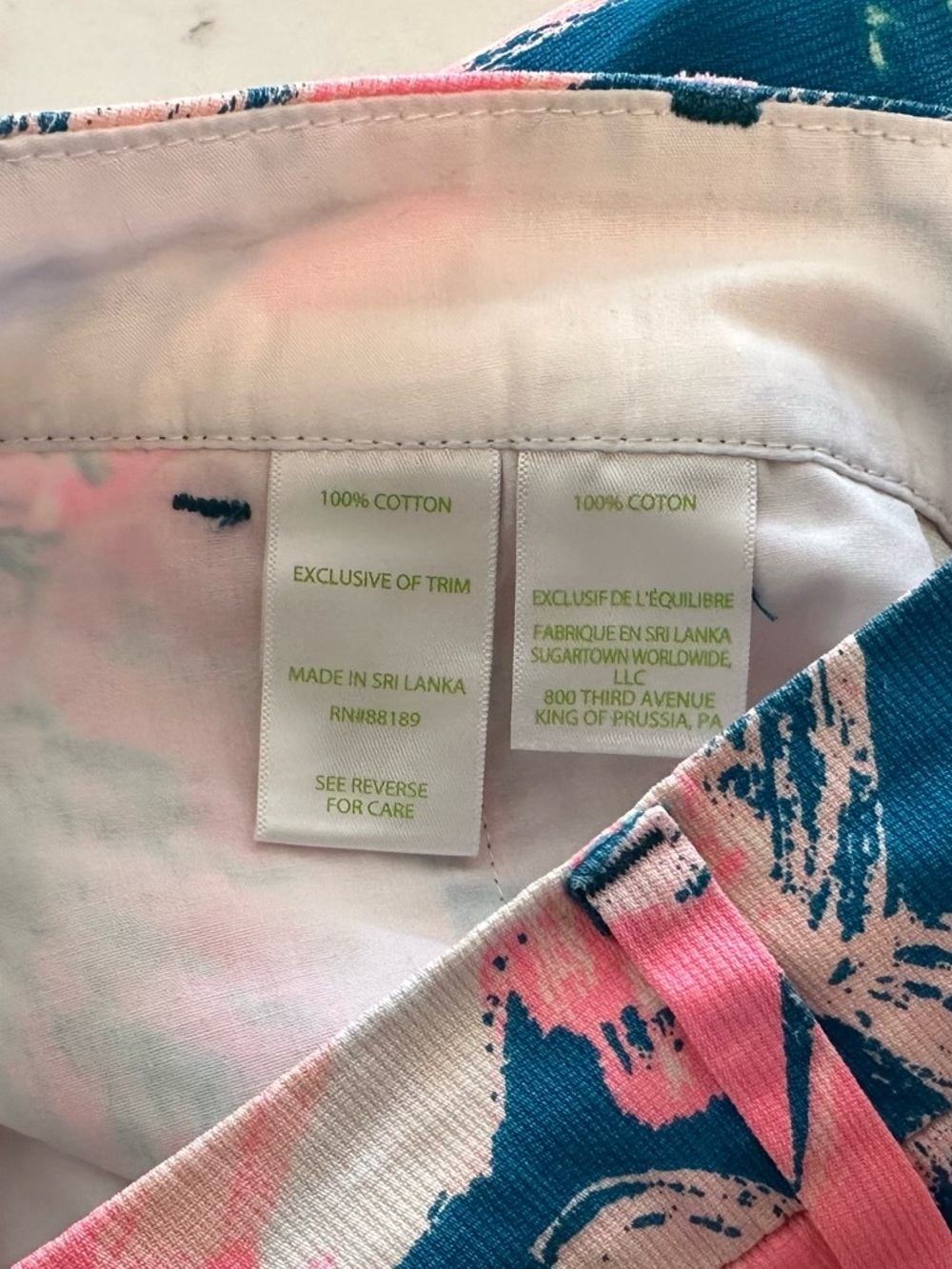 Lilly Pulitzer Callahan Short Pans Garden Tidal Wave Womens Size 4 Preppy Floral - Picture 7 of 7